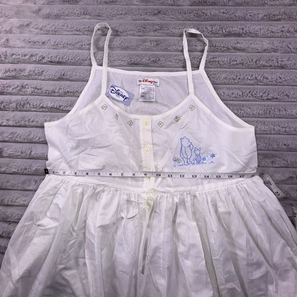 Winnie The Pooh Nightgown Women S/M Pooh Piglet Embroidered Disney Store VTG 90s - Picture 7 of 11